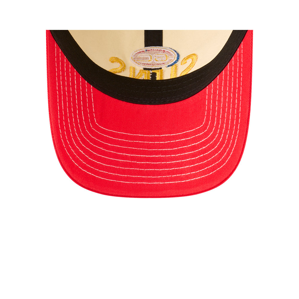 Gold Coast Suns Hat - 2025 AFL 2Tone Chrome Contrast Casual Classic Strapback Cap - New Era